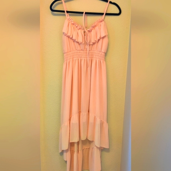 Cute Pink Ruffle Dress - Picture 3 of 6